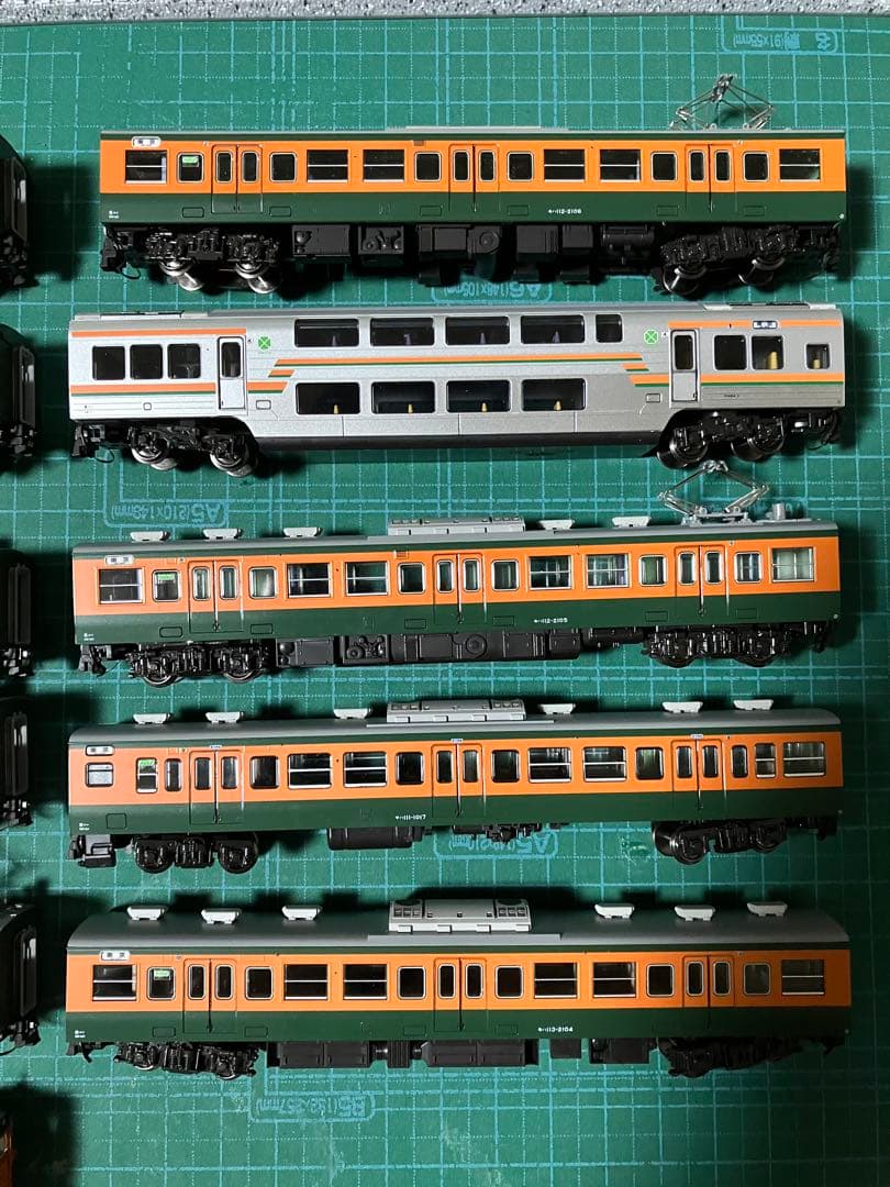 a*a様 KATO 113系湘南色11両 通電カプラー付 墨入れ