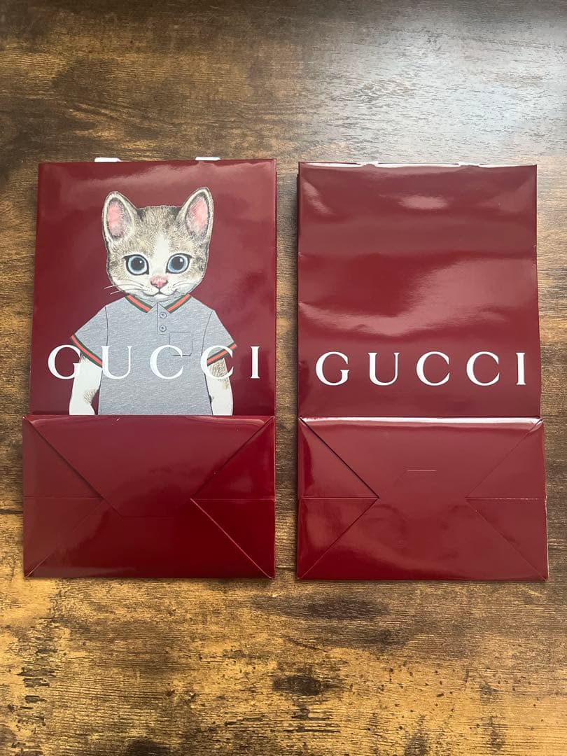 GUCCI ヒグチユウコ ショッパー 紙袋 2枚 - メルカリ