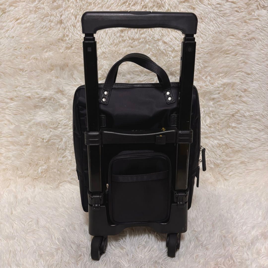 スワニー キャリーバッグ クレーぺ 黒 ストッパー機能割引