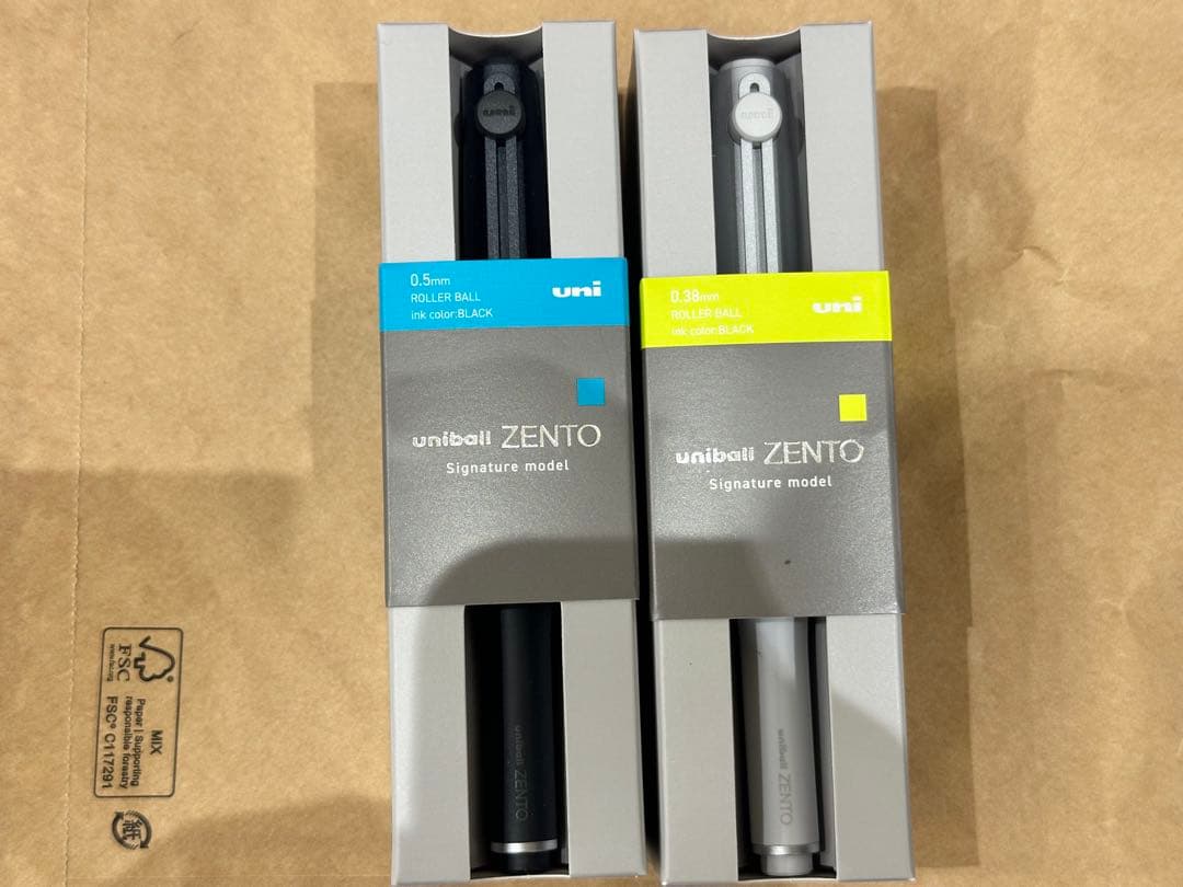 uniball ZENTO 2本セット ユニボール ゼント シグニチャーモデル MITSUBISHI 三菱鉛筆] 水性ボールペン uniball ZENTO＜ユニボール