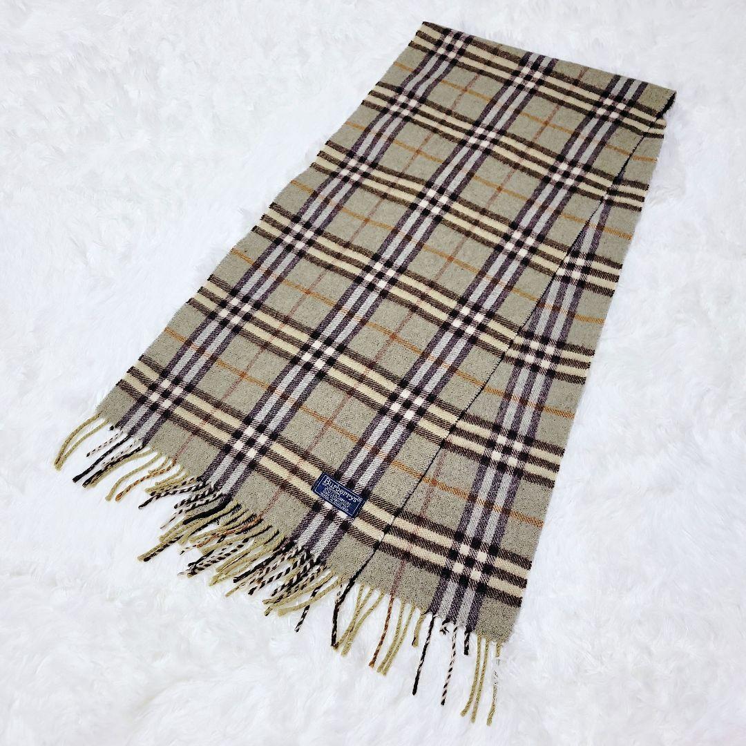 レア色✨バーバリー/BURBERRY カシミヤ 100% マフラー ノバチェック