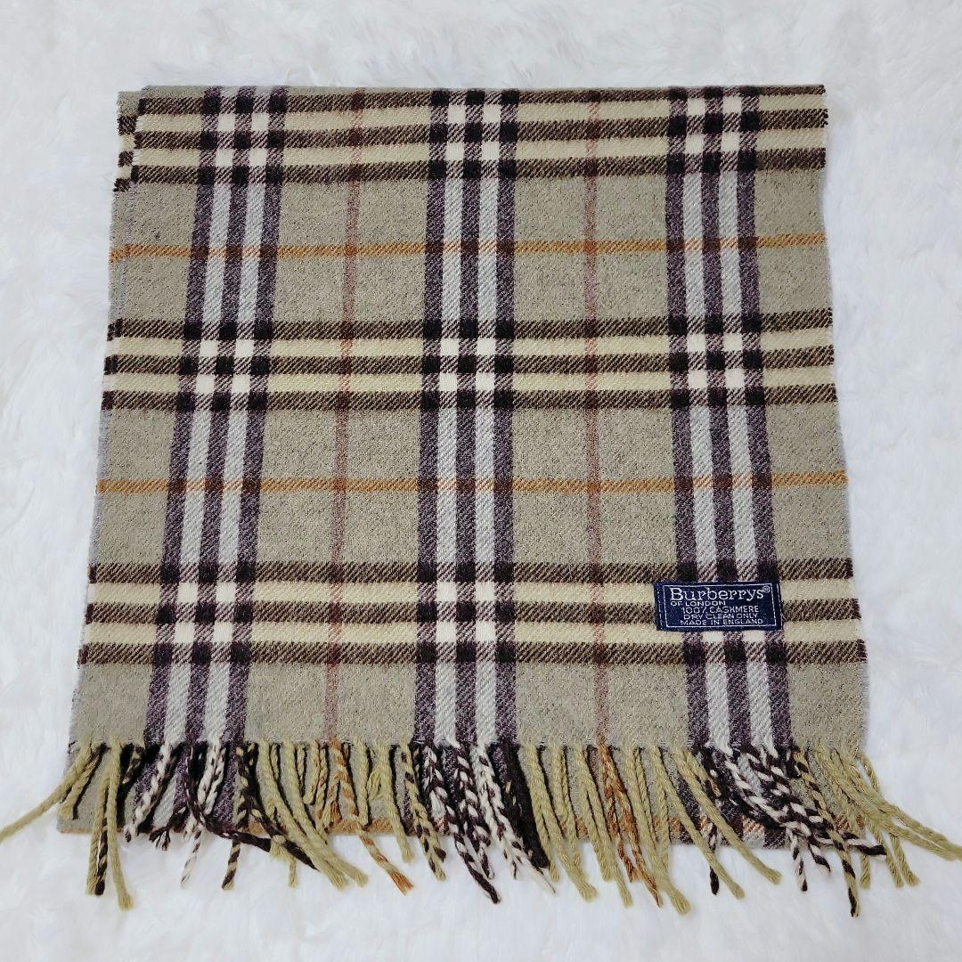 レア色✨バーバリー/BURBERRY カシミヤ 100% マフラー ノバチェック