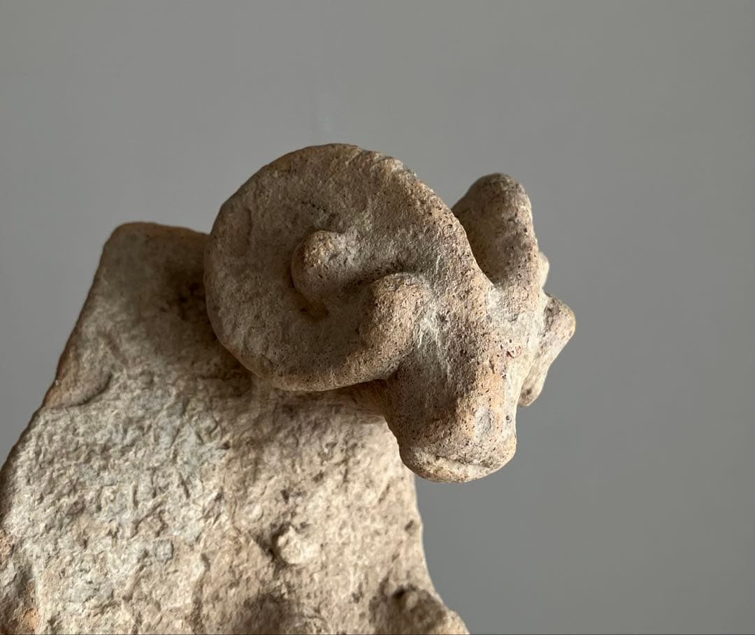 美しい、、古代中国の羊像 新石器時代後期頃 前3000～2000年】骨董