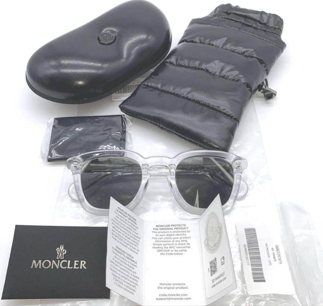 MONCLER クリアフレーム サングラス ML0006 27C 廃盤品 超希少 - メルカリ