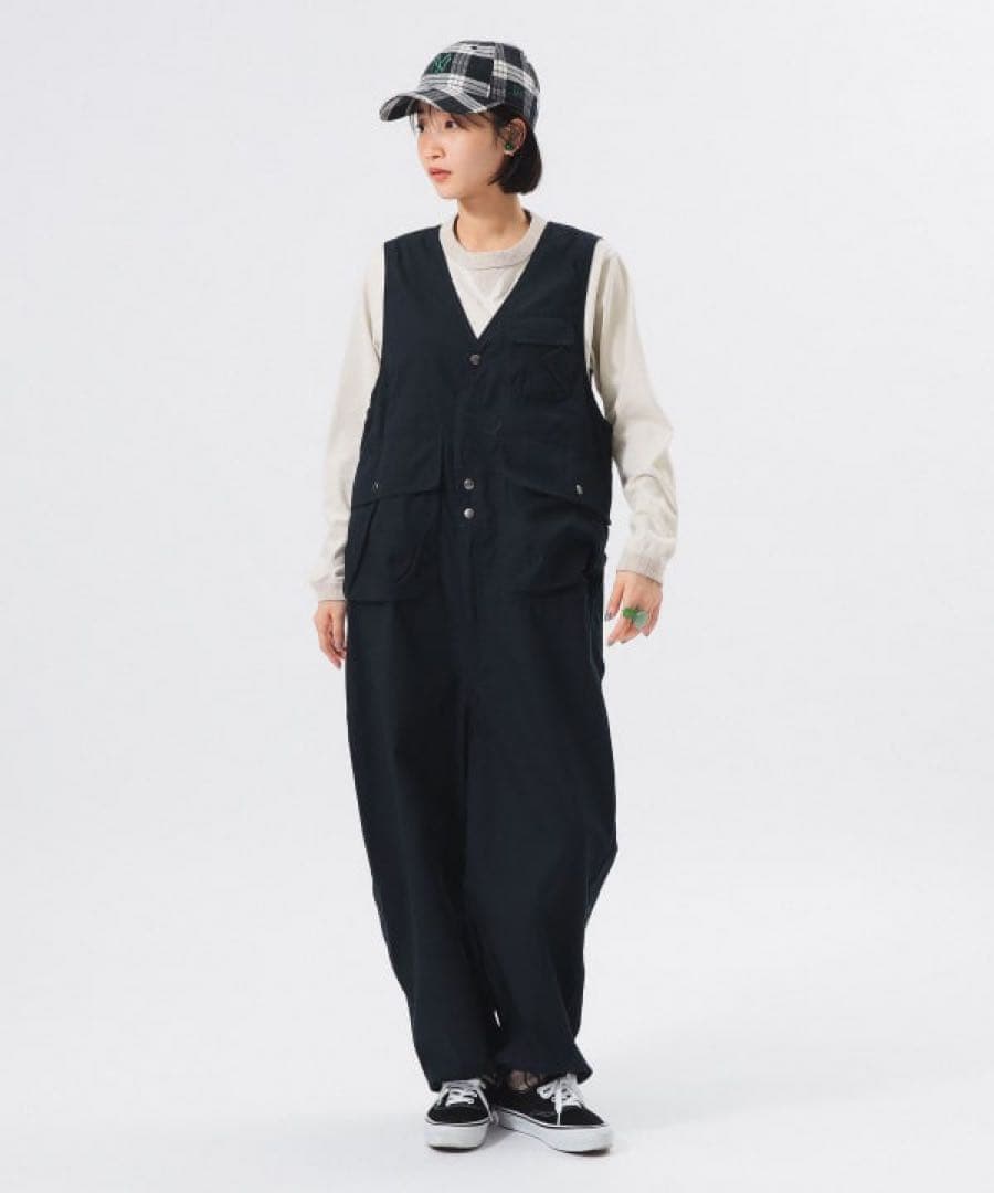 beams boy コットンウェザー　ハンティングベスト　オールインワン 新色登場、ハンティングベストオールインワン！｜ビームス ボーイ 原宿