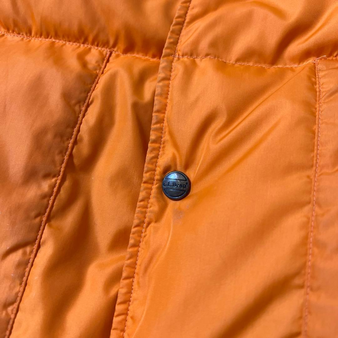 90s 人気のマンゴーオレンジ エルエルビーン ダウンベスト - メルカリ