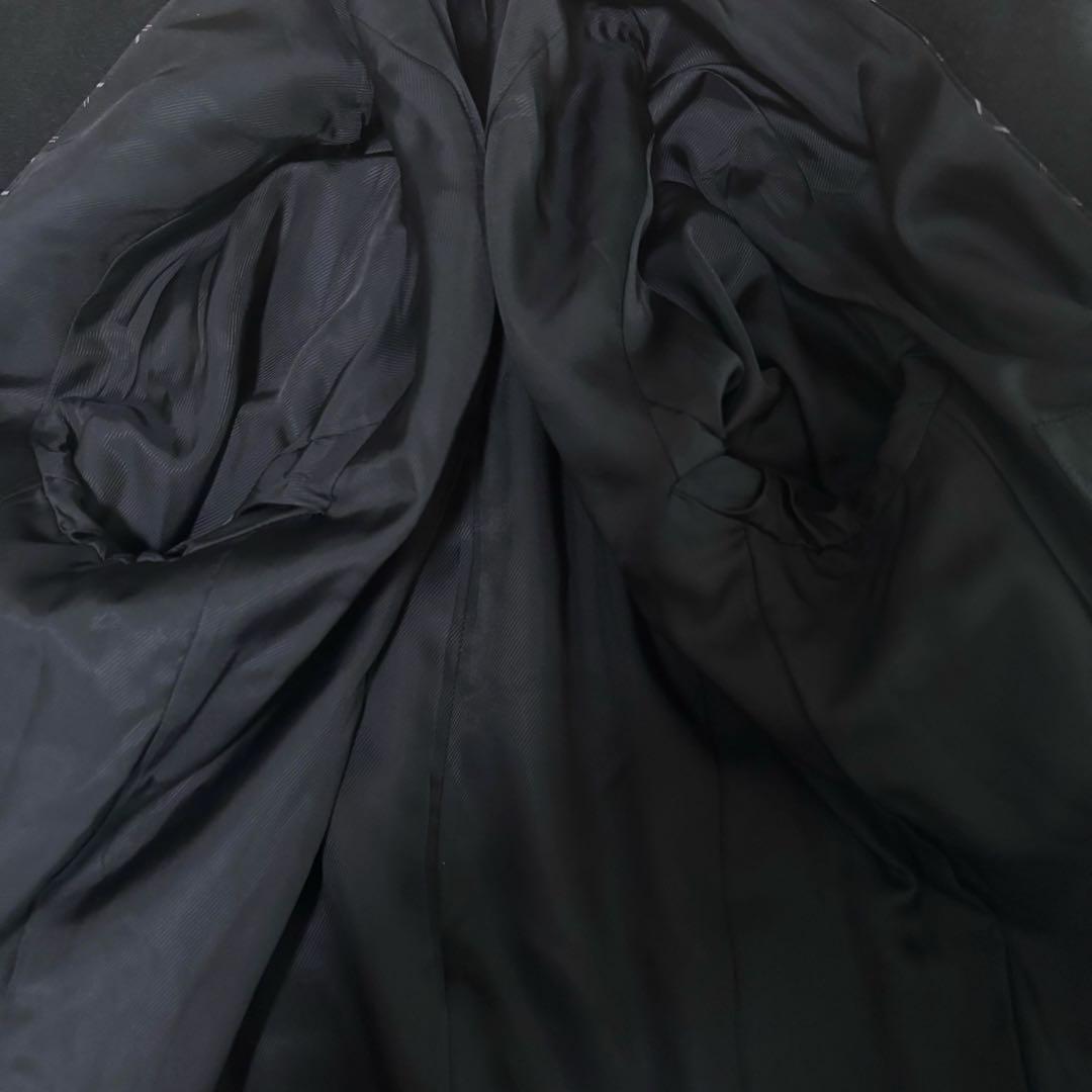 白マイマイ様専用】コムサデモード カシミヤ100% ロングコート 黒