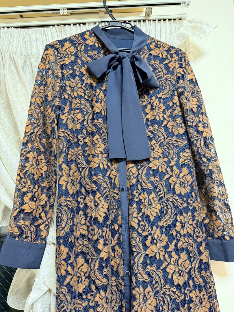 グレース配色レースボウタイワンピース ダイアグラム グレースクラス