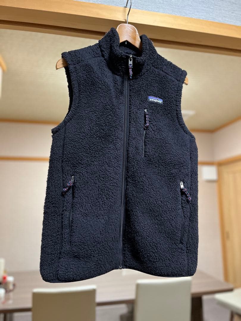 パタゴニア フリース　ベスト　ブラック　黒 patagonia（パタゴニア） フリース ベスト メンズ レトロ パイル