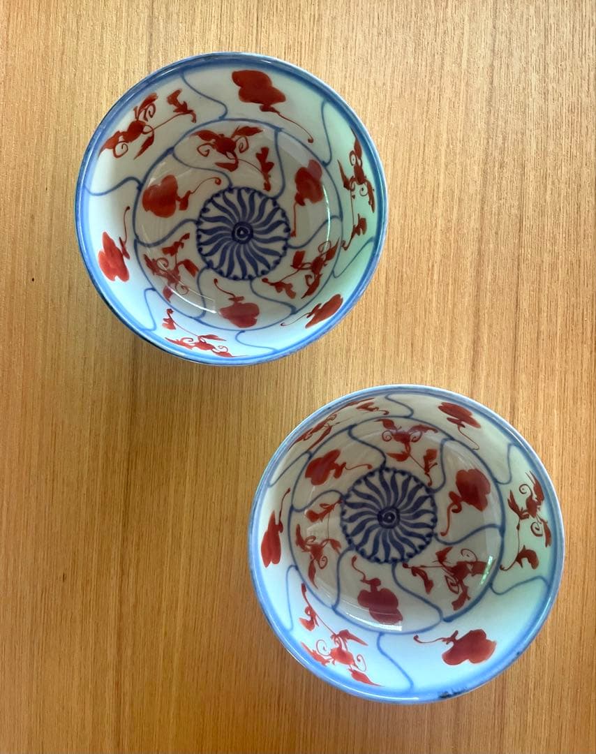 土山敬司　赤絵安南ん手飯碗　大　2脚セット　直径約12㌢ 楽天市場】天啓赤絵花網文蓋物・土山敬司《小鉢・蓋物・200ml》 : 和
