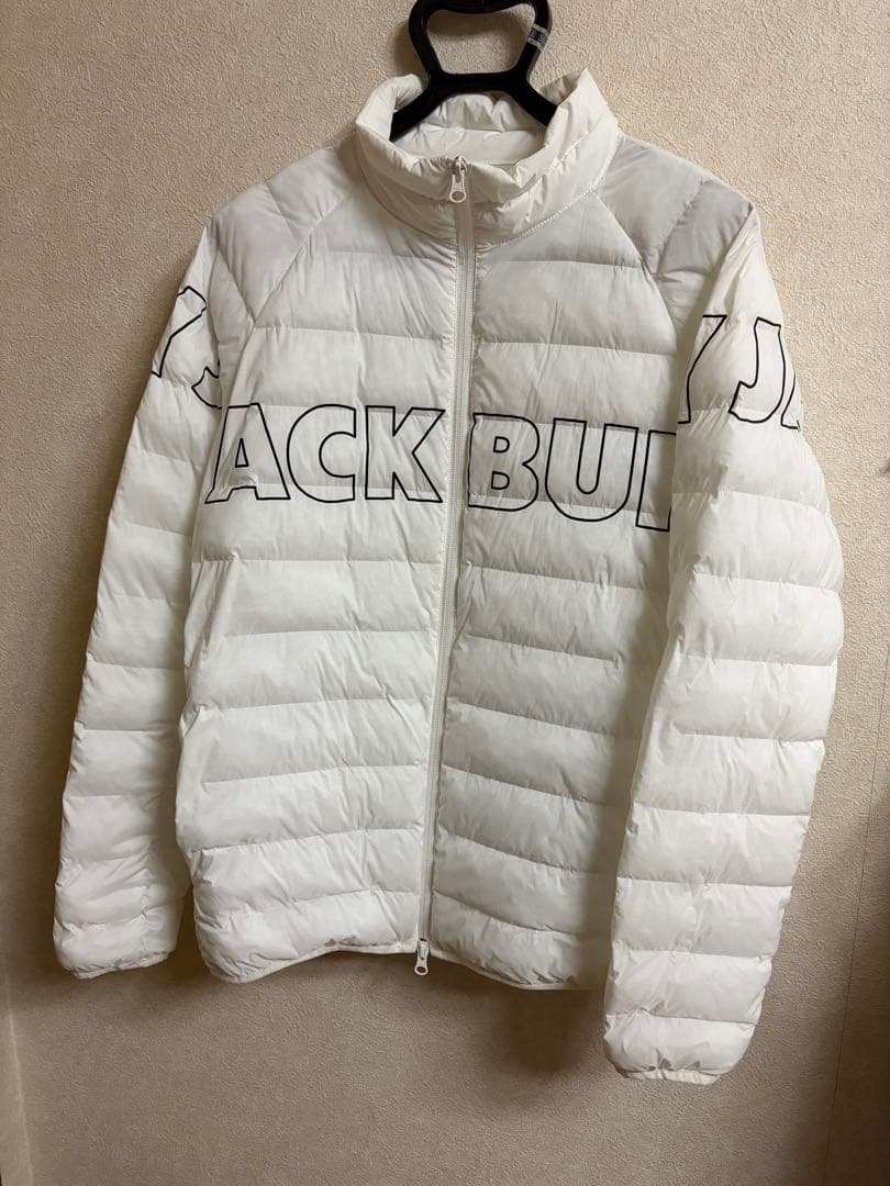 美品Jack Bunny!! ロゴジャケット 白 サイズ5 軽量 中綿 ブルゾン