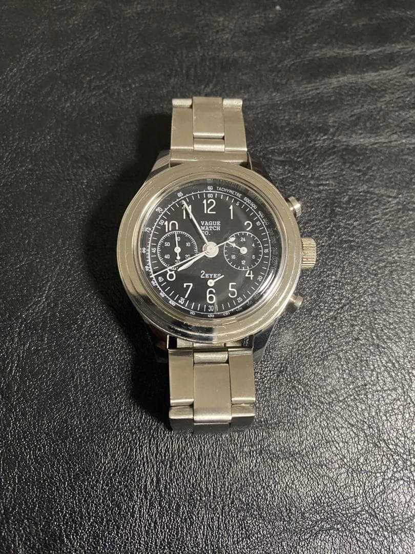 VAGUE WATCH CO. クロノグラフ ブラック　2EYES VAGUE WATCH CO. - 2EYES クロノグラフ BLACK 「松本潤 ドラマ99.9着用