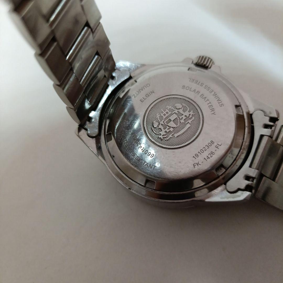 ELGIN エルジン ソーラー腕時計 アナログ ダイバー FK-1426-FL - メルカリ