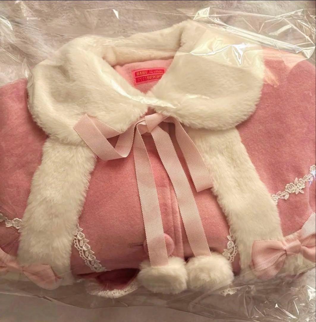 新品未使用】BABY リボンミルキーコート ピンク - メルカリ