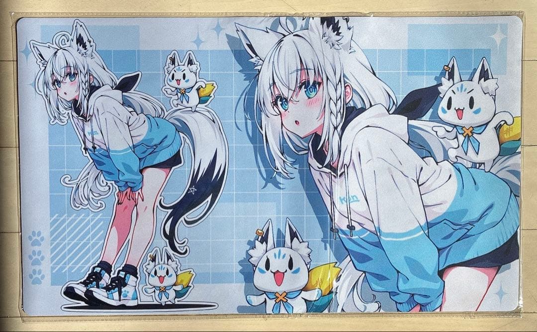 白上フブキ】プレイマット スリーブ プレマ デッキ 本格 構築 パーツ