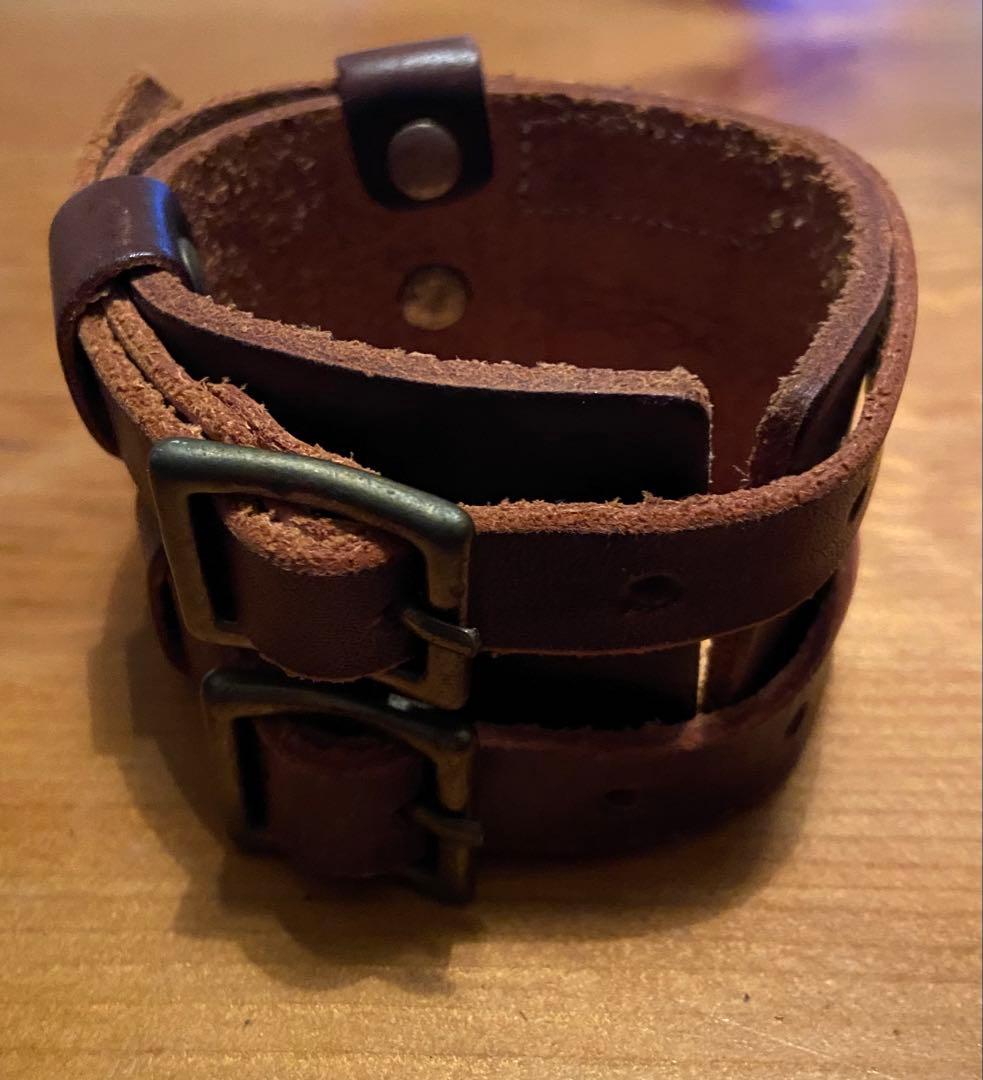 beauty:beast ビューティビースト ダークブラウン レザーブレスレット