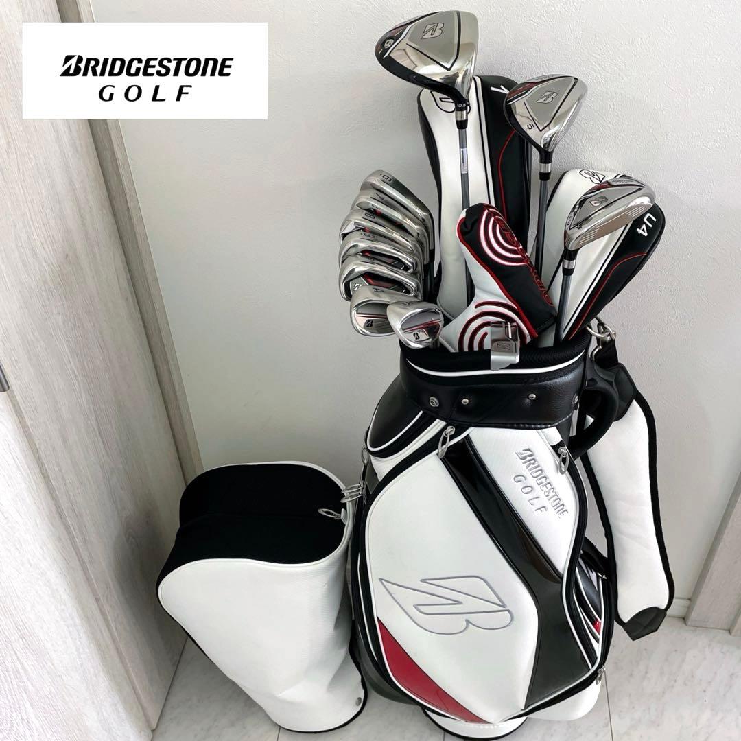 未使用に近い　現行最新モデル　ブリヂストン　BG-100 ゴルフクラブセット BG-100 キャディバッグ付 11本セット [クラブスペック：Sセット](S