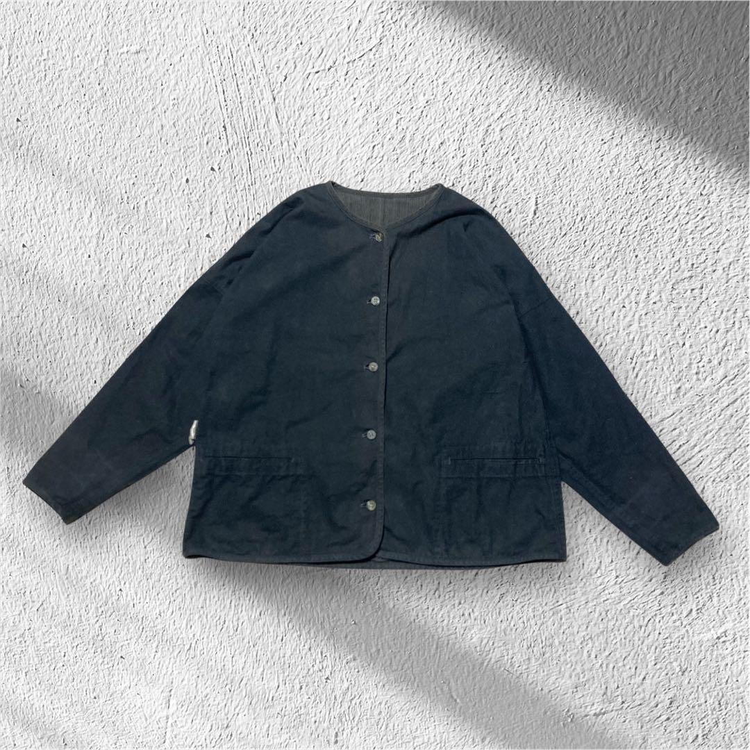 イッセイミヤケ期 プランテーション Wフェイスジャケット 日本製 M 80s