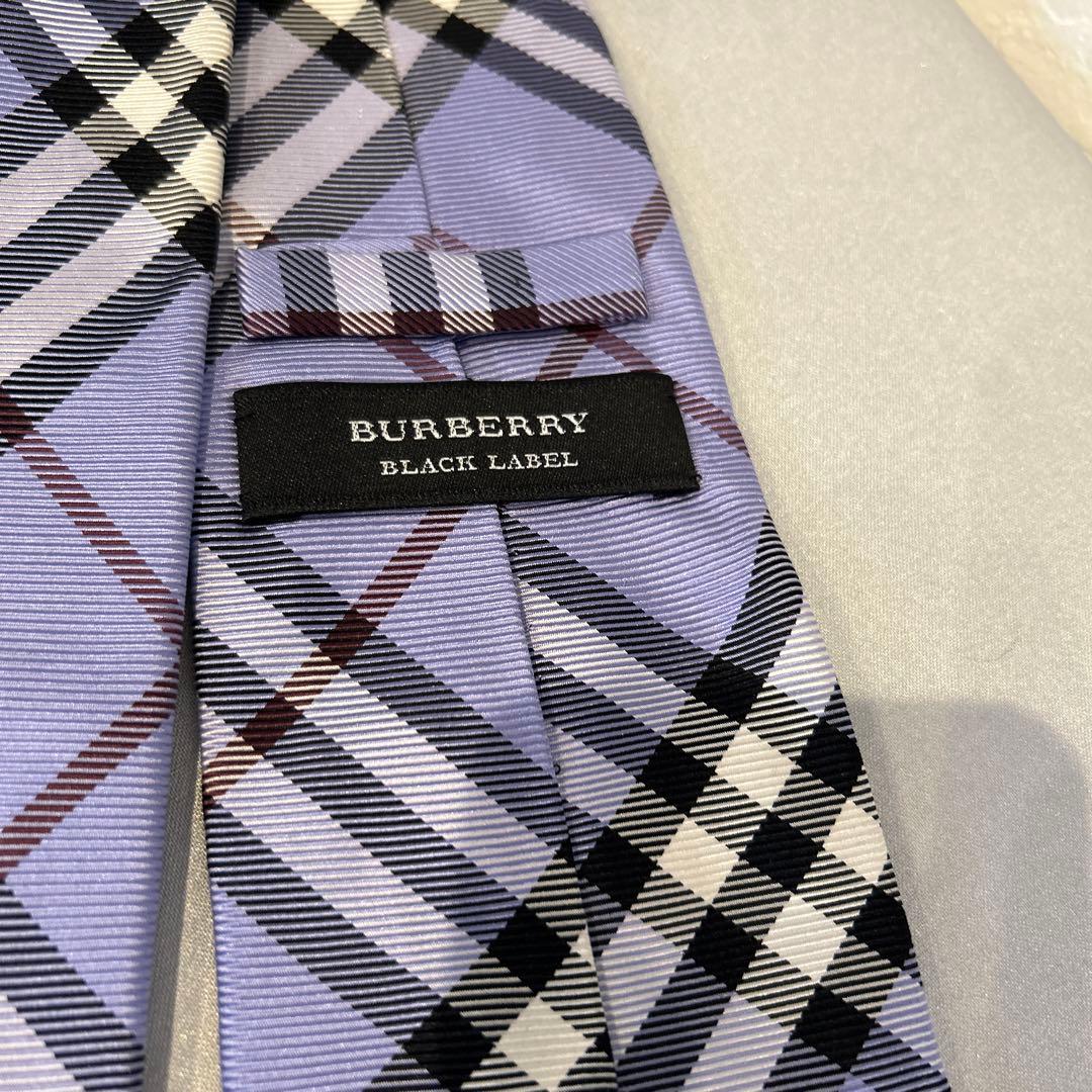 BURBERRY BLACK LABEL チェック柄ネクタイ - メルカリ