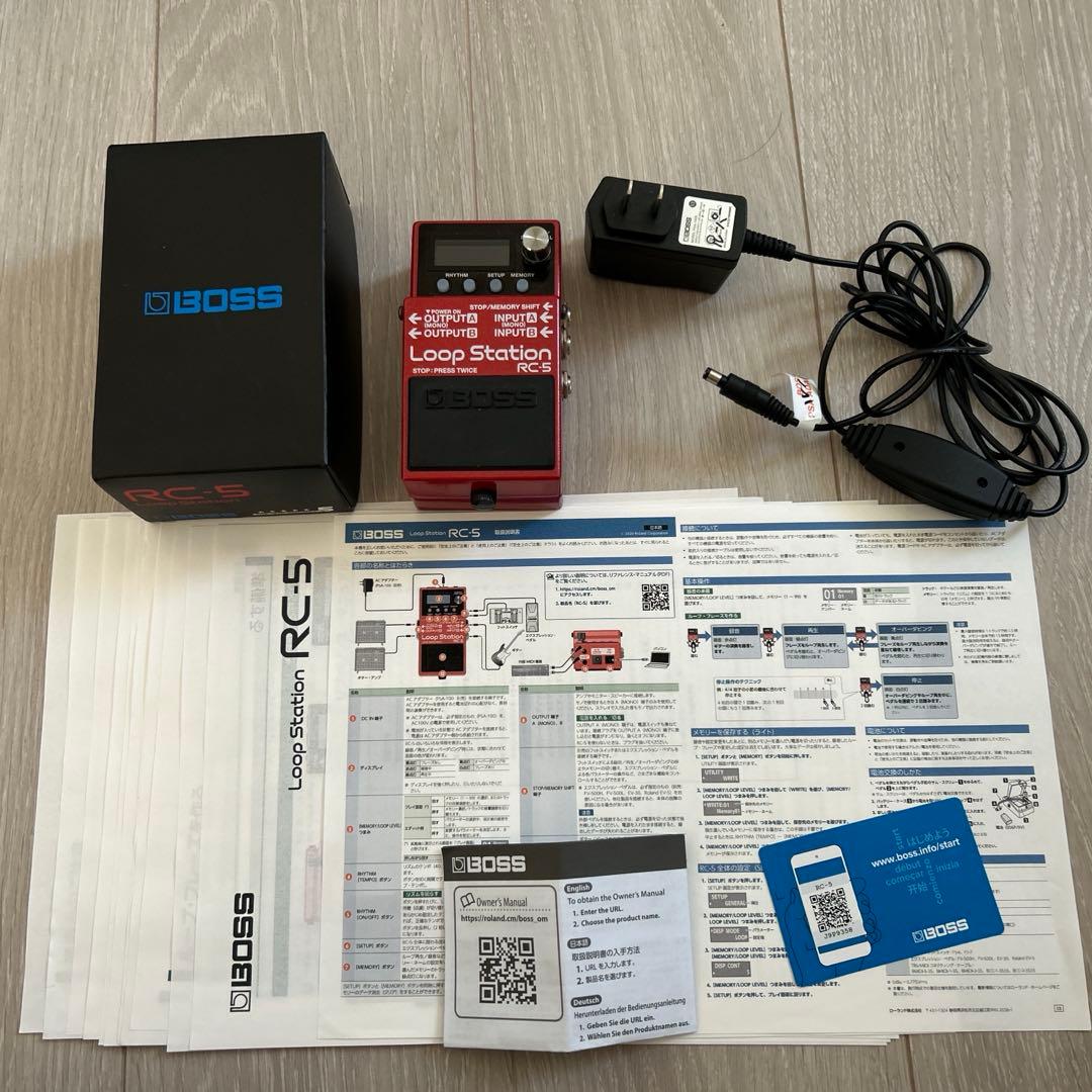 BOSS Loop Station RC-5 PSA-100S付き Pedal de Gravação BOSS RC-5 Loop Station