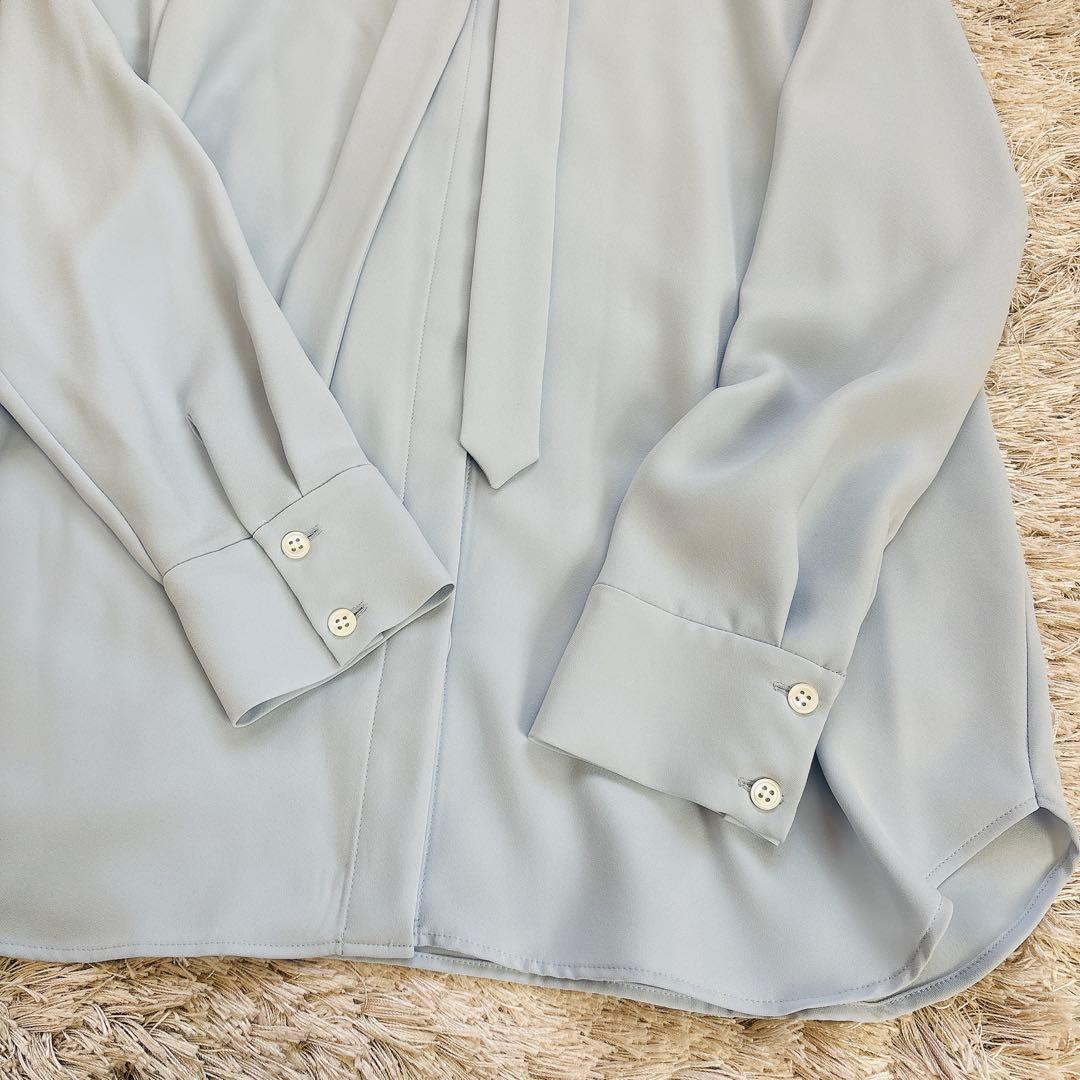 theory luxe 23SS 2Way ボウタイブラウス Jensブルー40 - メルカリ