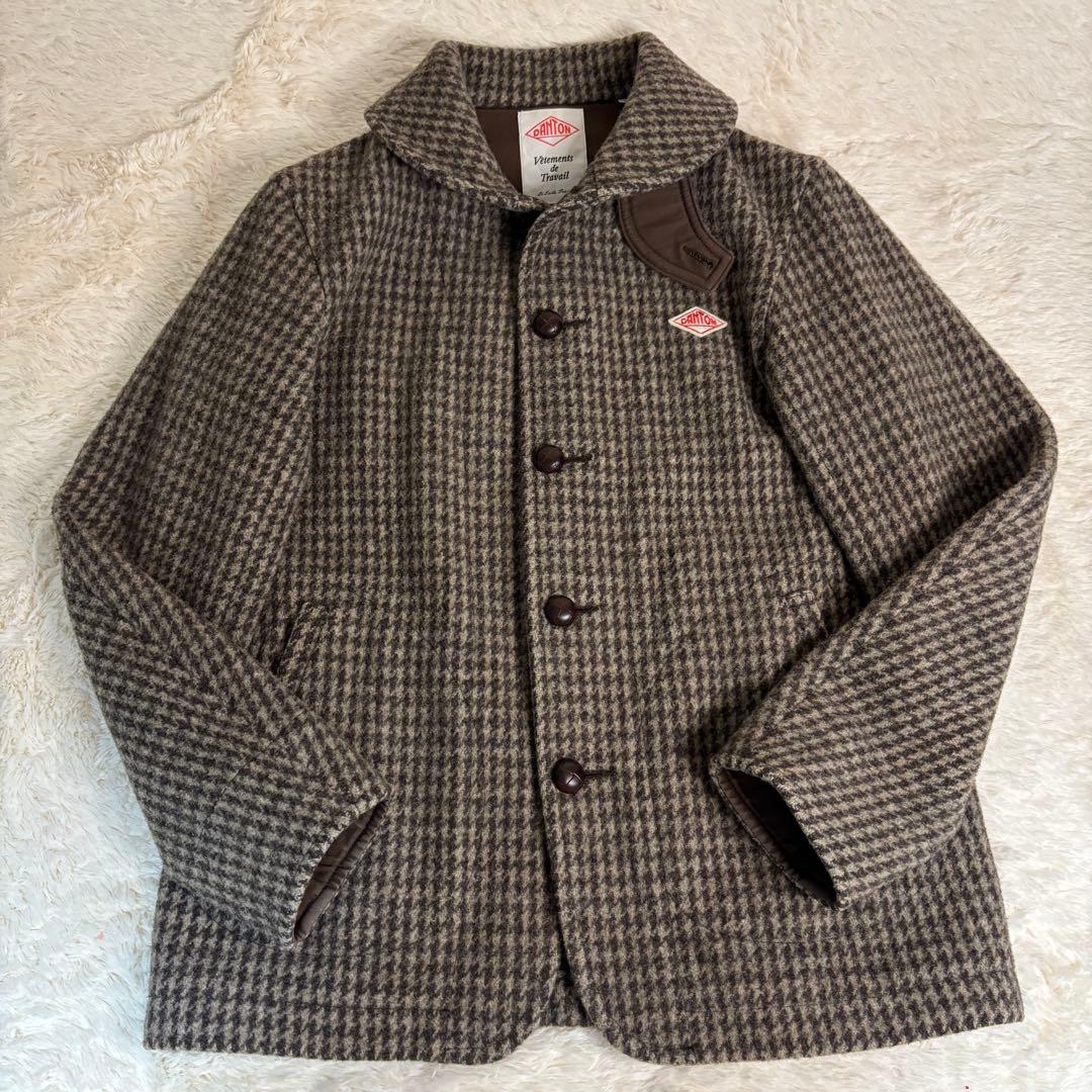 希少カラー ダントン ウールモッサジャケット コート くるみボタン