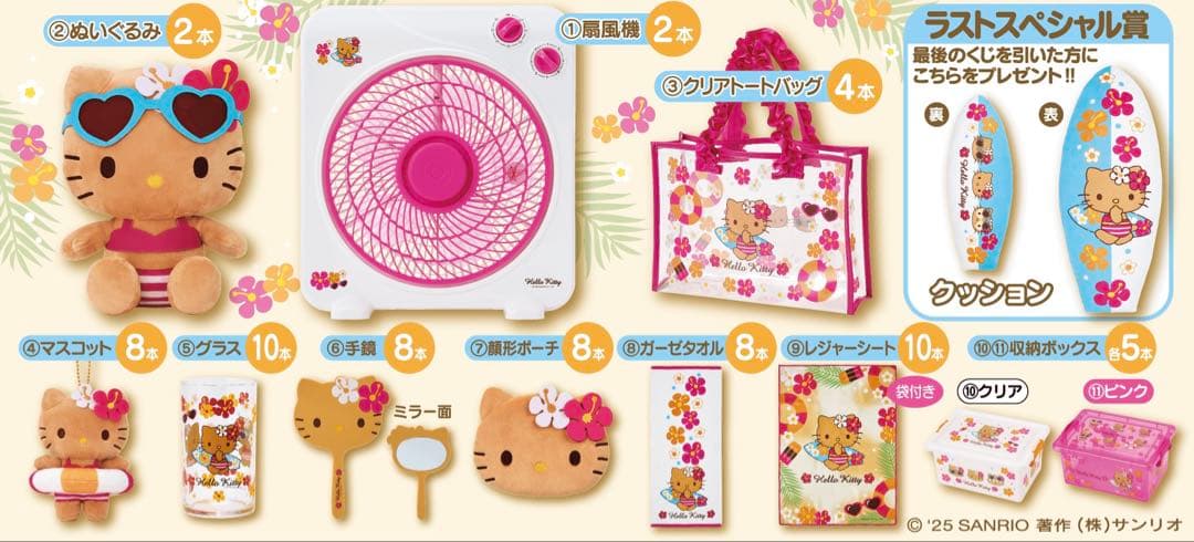 り*う様 日焼けキティ 1番くじ 当たりくじ サンリオ ハローキティ