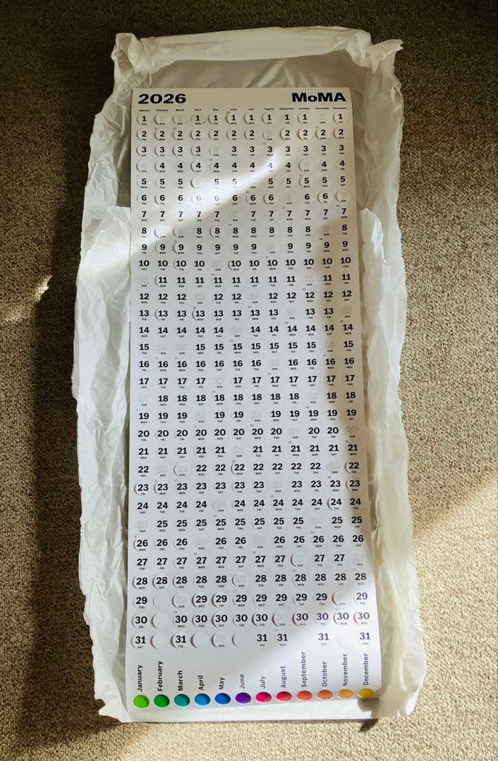 2026 MoMA 月間カレンダー Jumping Point calendar Jumping Point Calendar - COOL HUNTING®