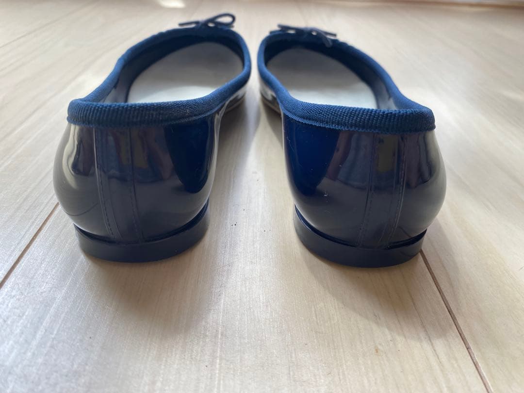 Repetto レペット ネイビー レインシューズ バレエシューズ 39 - メルカリ