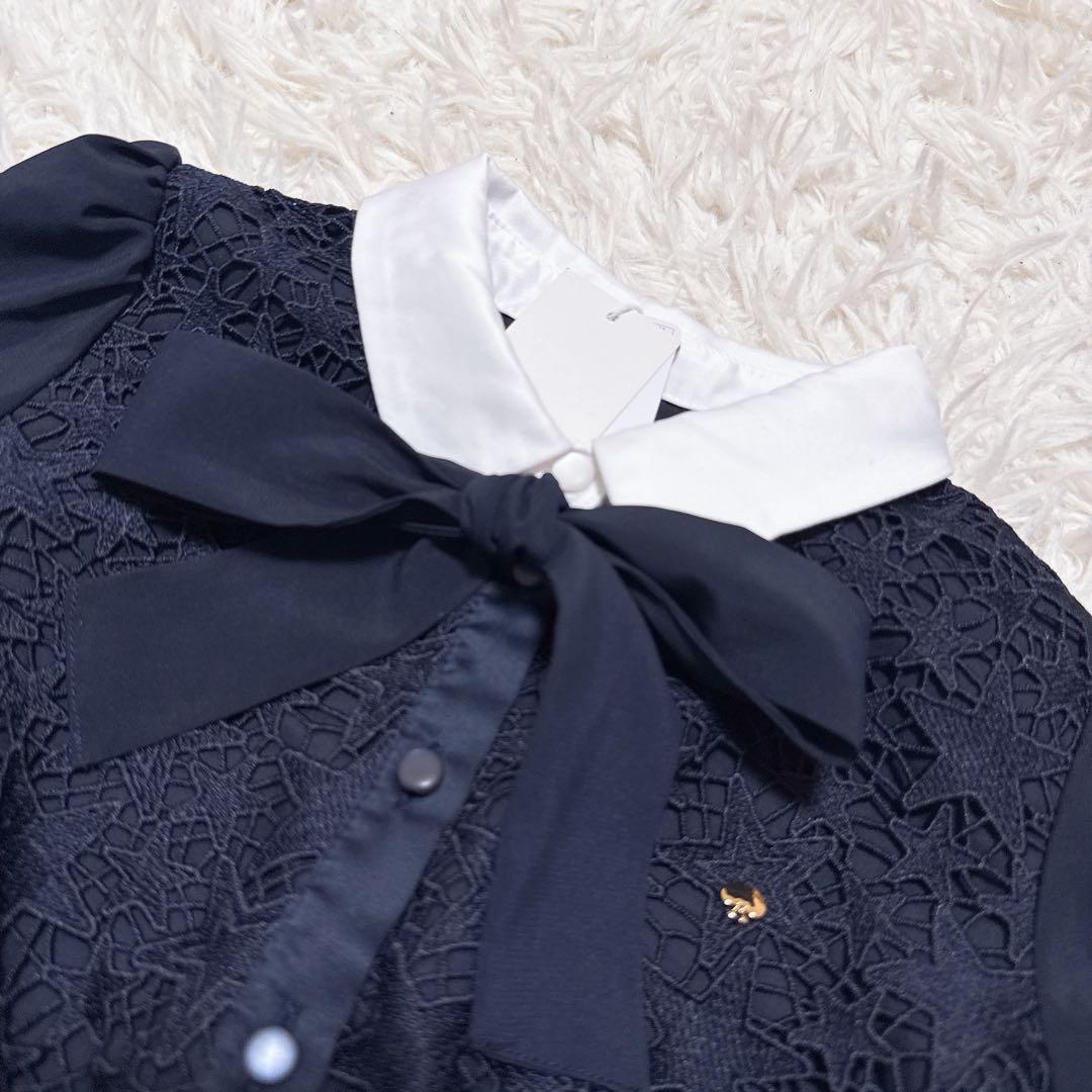 ケイトスペード スターレースワンピース 新品タグ付き 130cm ネイビー