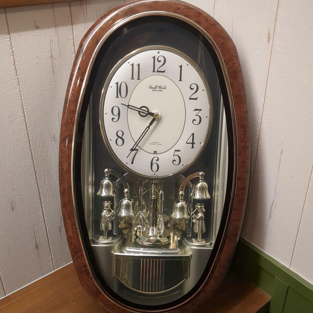 美品】RHYTHM リズム時計 スモールワールド 4MH740 からくり時計