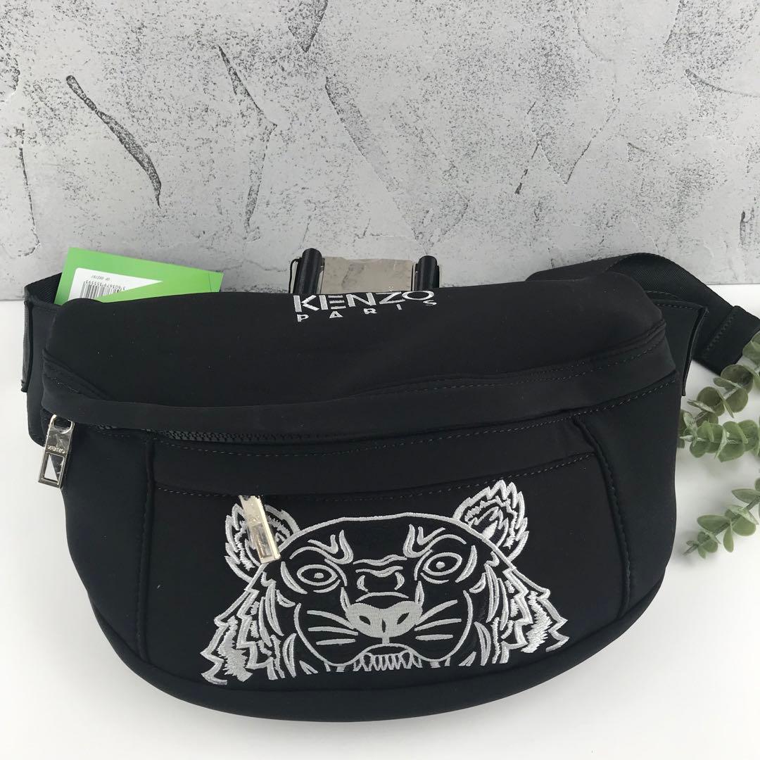 新品未使用 KENZO ボディーバッグ 立体刺繍 虎 ホワイト - メルカリ