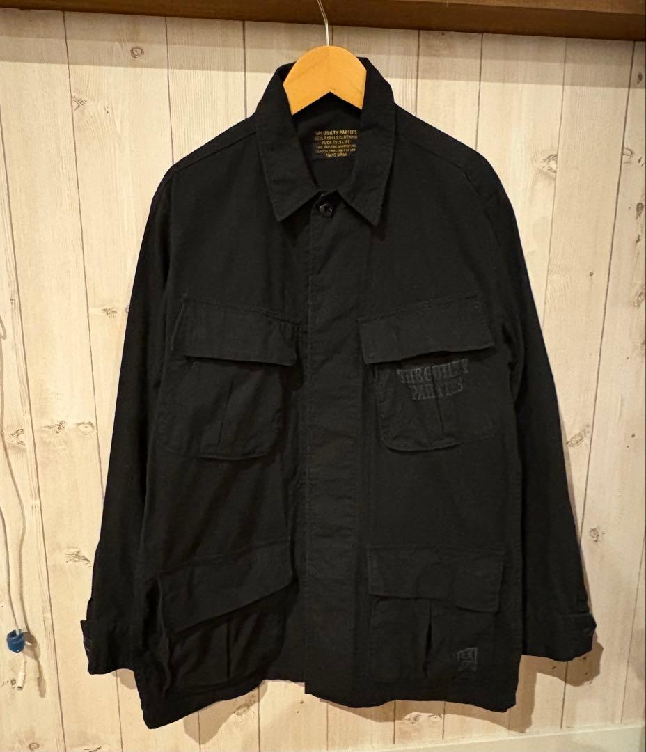 最終価格⭐︎ワコマリア リップストップ ミリタリー ファティーグ ジャケット　S 大和郡山】セットアップも可能リップストップM65ファティーグ