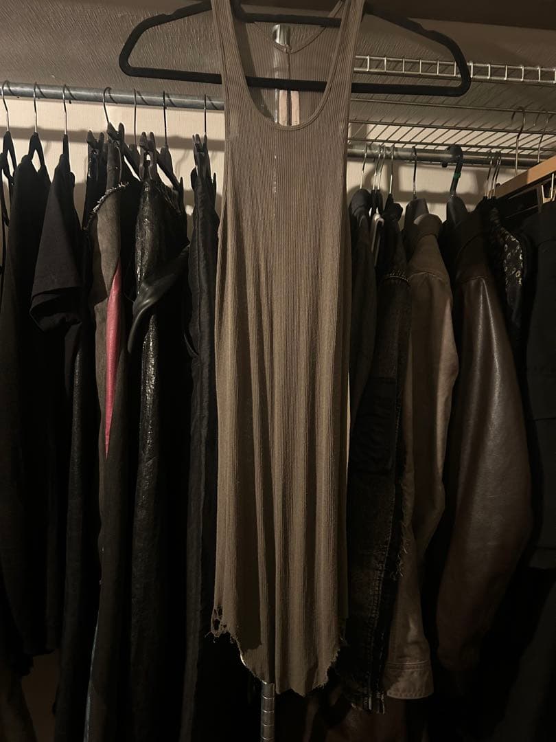 Rick Owens リブタンクトップ、23ss、ダスト、サイズS 楽天市場】Rick Owens リックオウエンス タンクトップ BASIC RIB TANK