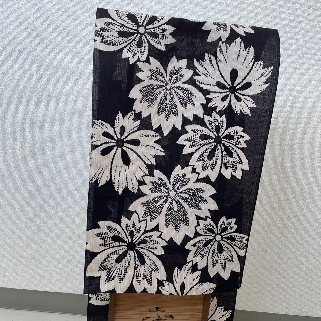 ゆかた　新品未使用　浴衣本染め　本染め綿紬ゆかた　注染染め 東京本染め浴衣 お仕立て上がり