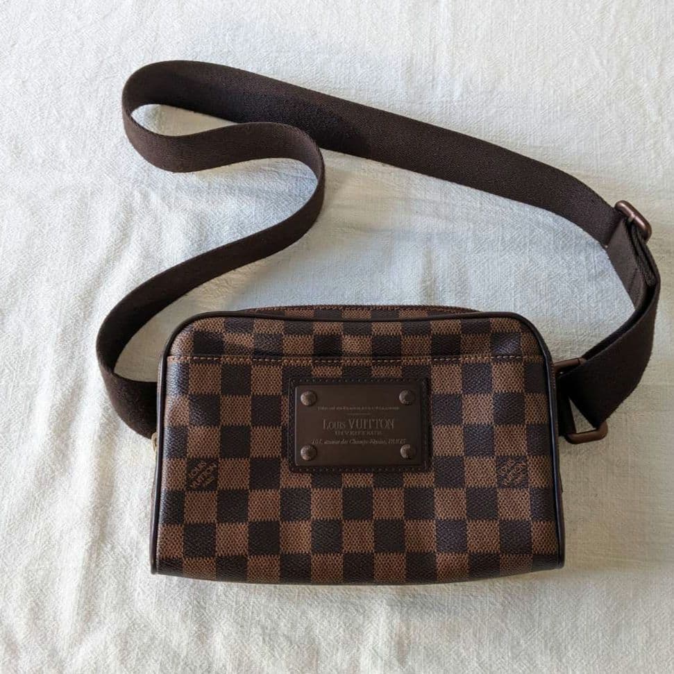 美品 ルイヴィトン ダミエ バムバッグ ブルックリン - メルカリ