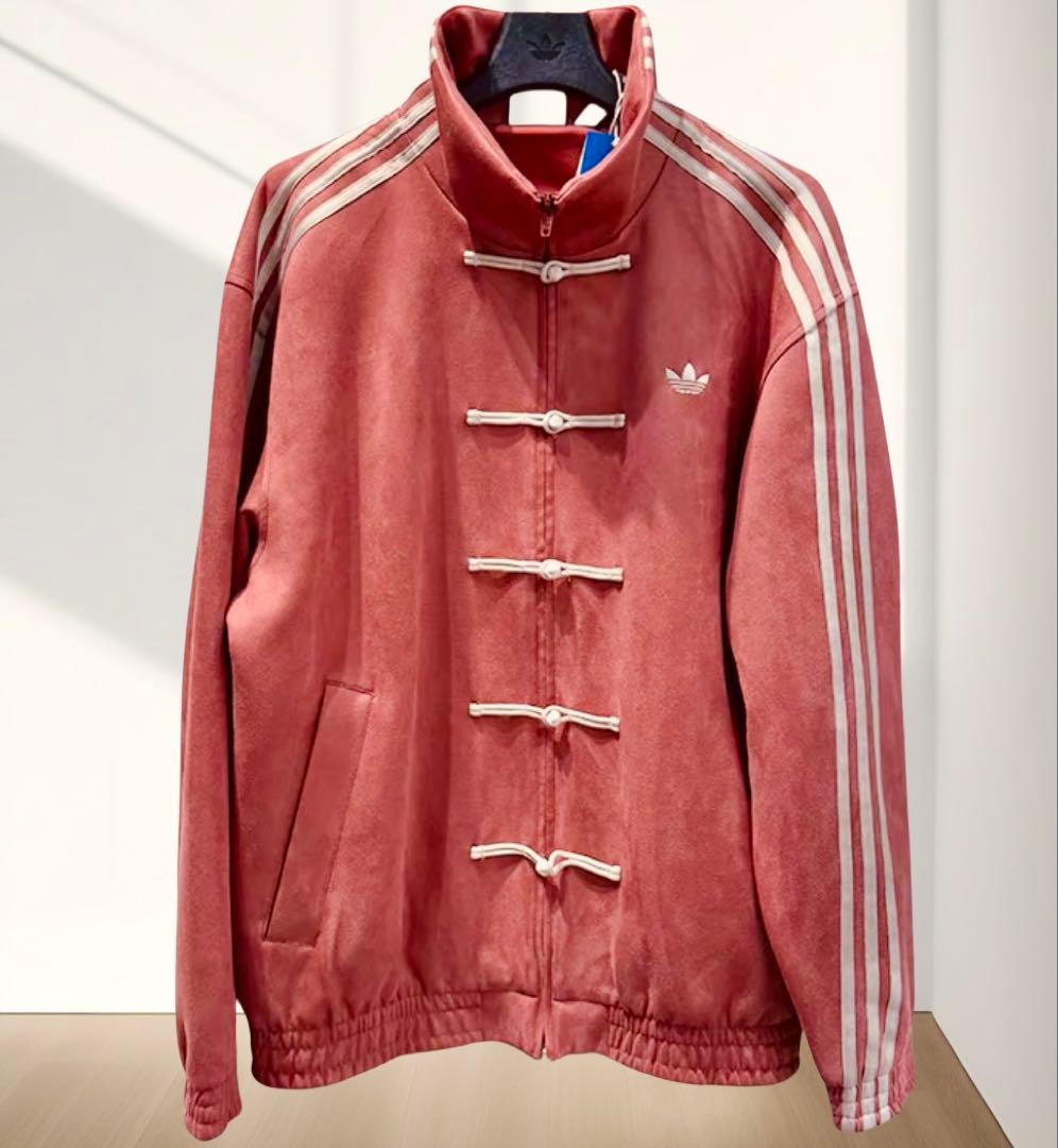 Adidas XXLサイズ 中国限定 巳年チャイナトラックジャケット レッド