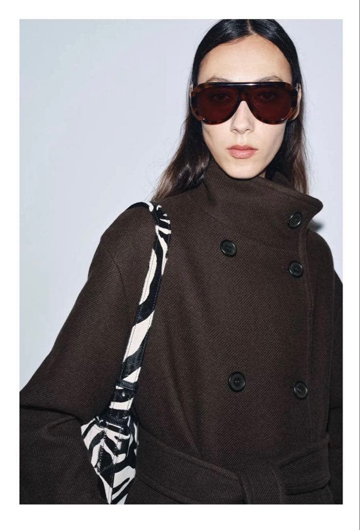 ZARA ZW オーバーサイズベルト付きコート S 新品未使用 - メルカリ