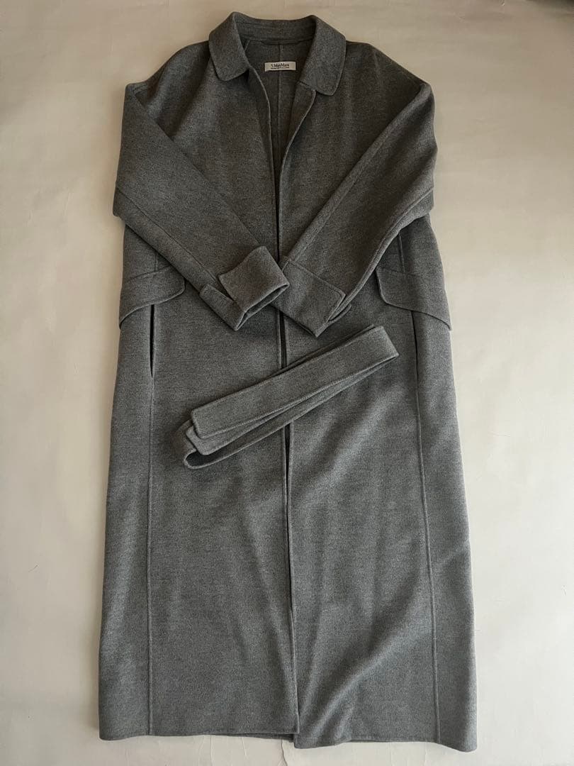 美品 エスマックスマーラ クチートアマーノロングコート 38 - メルカリ