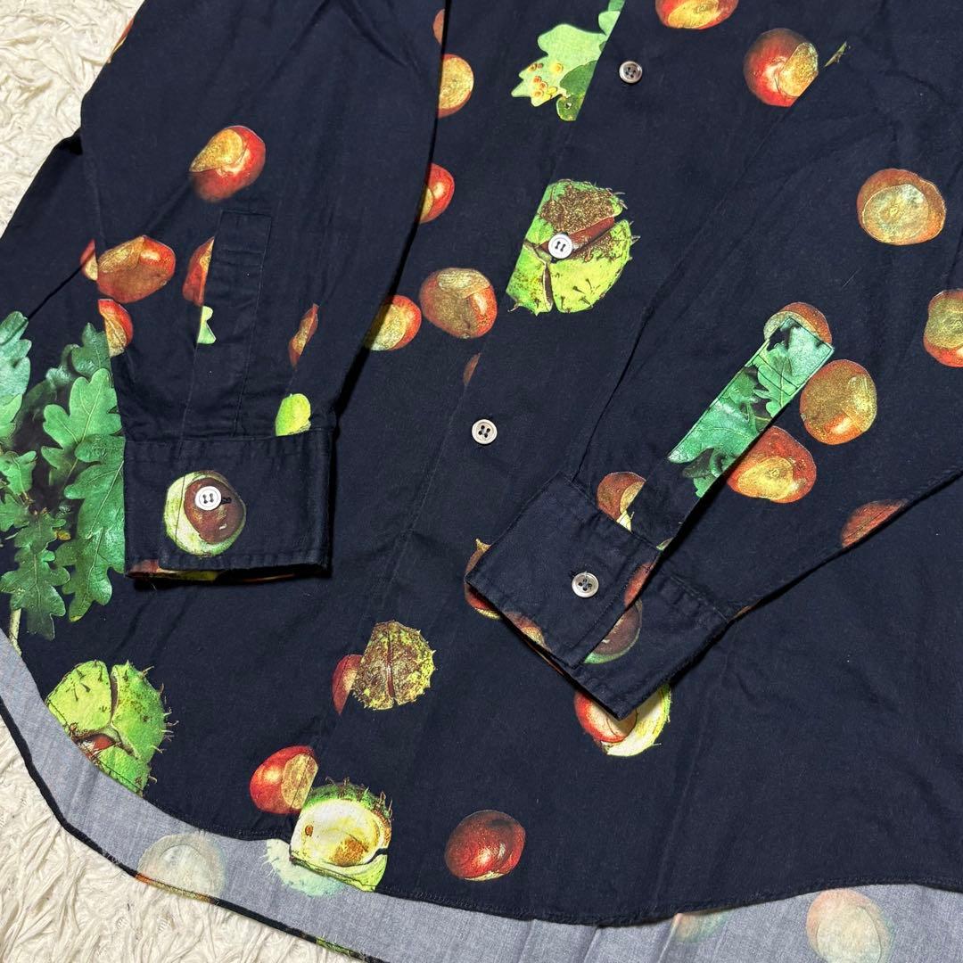 Paul Smith LONDON 長袖シャツ どんぐり 総柄 ネイビー M - メルカリ