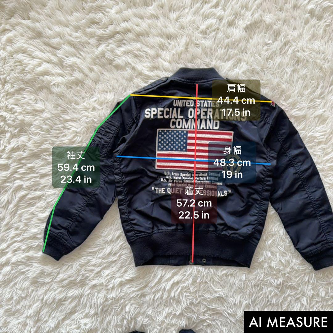 AVIREX MA-1 フライトジャケット 星条旗 ワッペン多数 Mサイズ - メルカリ