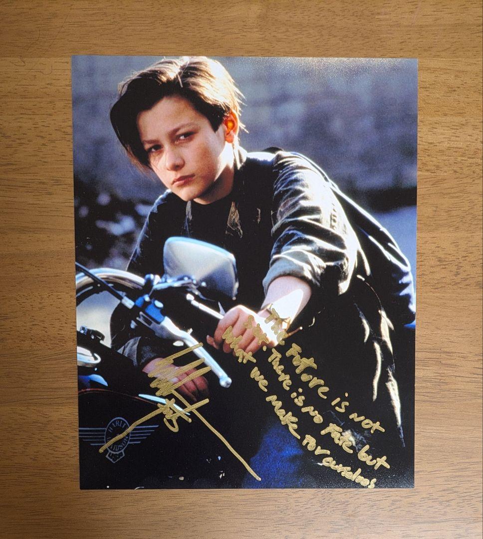 1/31までの出品 エドワード・ファーロング 直筆サインポートレート