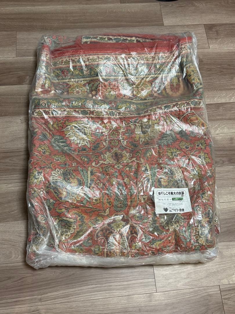 ロシア製】ヴィンテージラグ(約194×281cm)ウズベキスタン蚤の市で購入