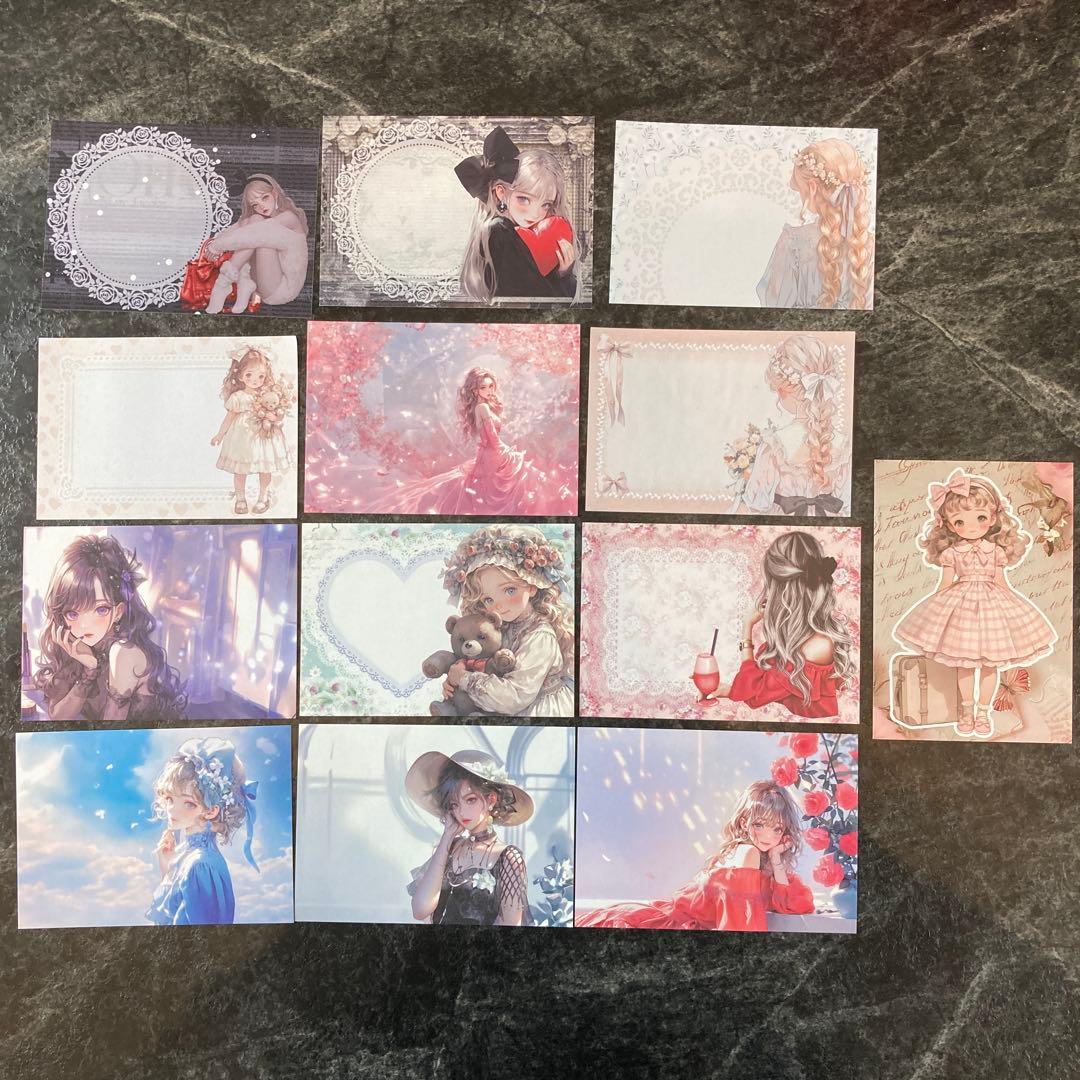 可愛い厳選！】コラージュ素材 M18 まとめ売り おすそ分け シール