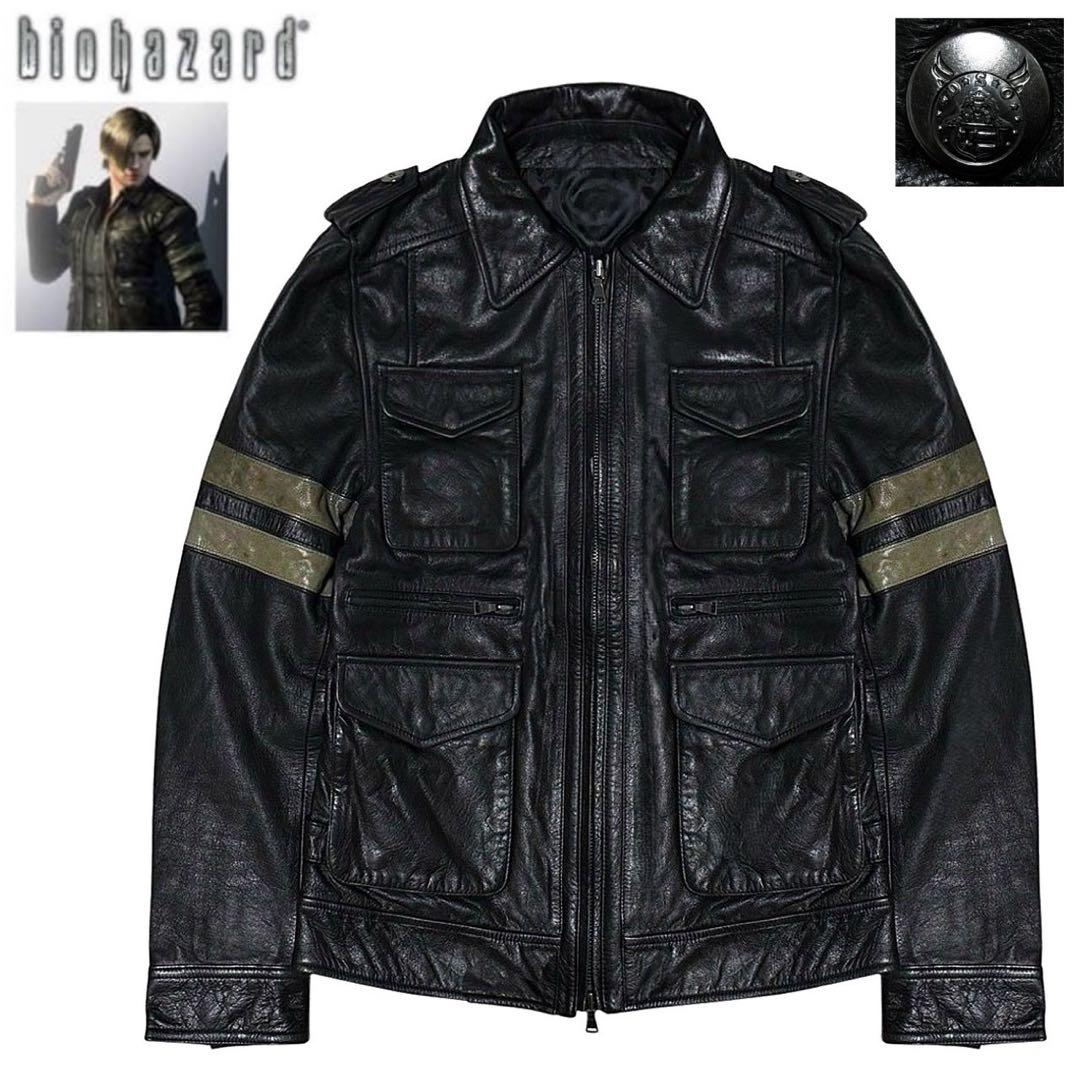 定10.5万 バイオハザード6 レオン S ケネディ 加工 レザージャケット L バイオハザード6 PREMIUM EDITION』のレザージャケット写真が公開