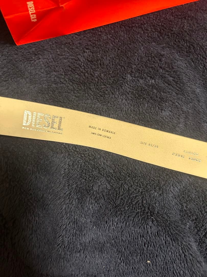 完売品 DIESEL ホワイト レザー ベルト ハート 正規品 - メルカリ