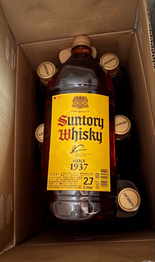サントリーウイスキー　角瓶 2.7Ｌ　6本入り　1ケース