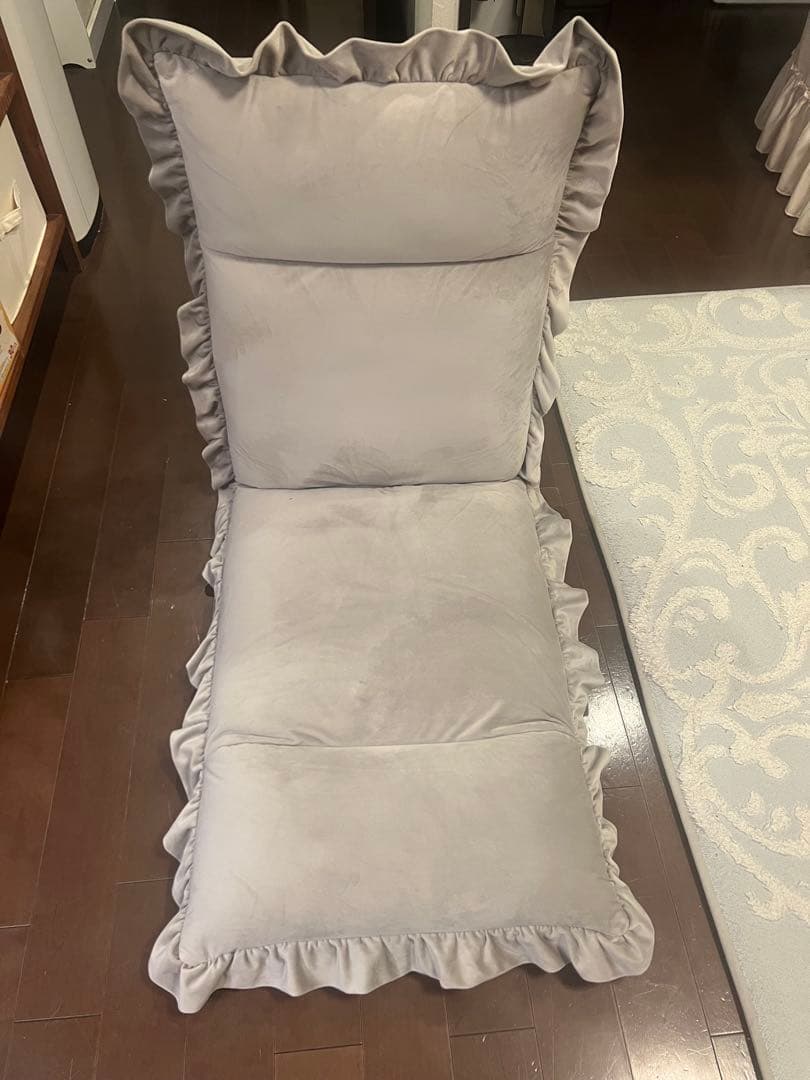 【美品】フランフラン　座椅子　ハイバック　グレー　カラン カラン フロアチェア ハイバック グレー | Francfranc（フランフラン