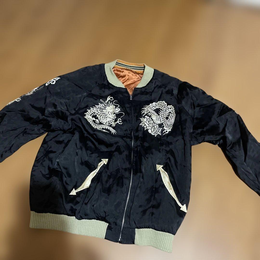 最終値下げ　 クロップドヘッズリバーシブル　龍サテン スカジャン 日本製 楽天市場】cropped heads クロップドヘッズ スカジャンの通販