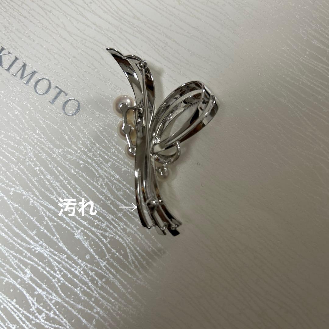 MIKIMOTO ミキモト 真珠 パール ブローチ シルバー 5珠 - メルカリ